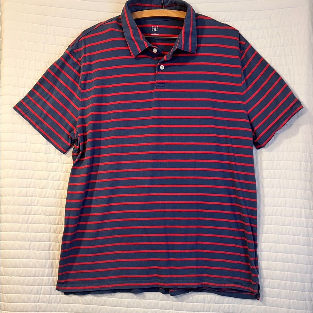 Men’s Gap striped polo shirt size XL